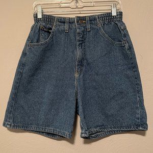Vintage Lee Women's Bareback High Waisted Denim Jean Shorts Size 10 Med